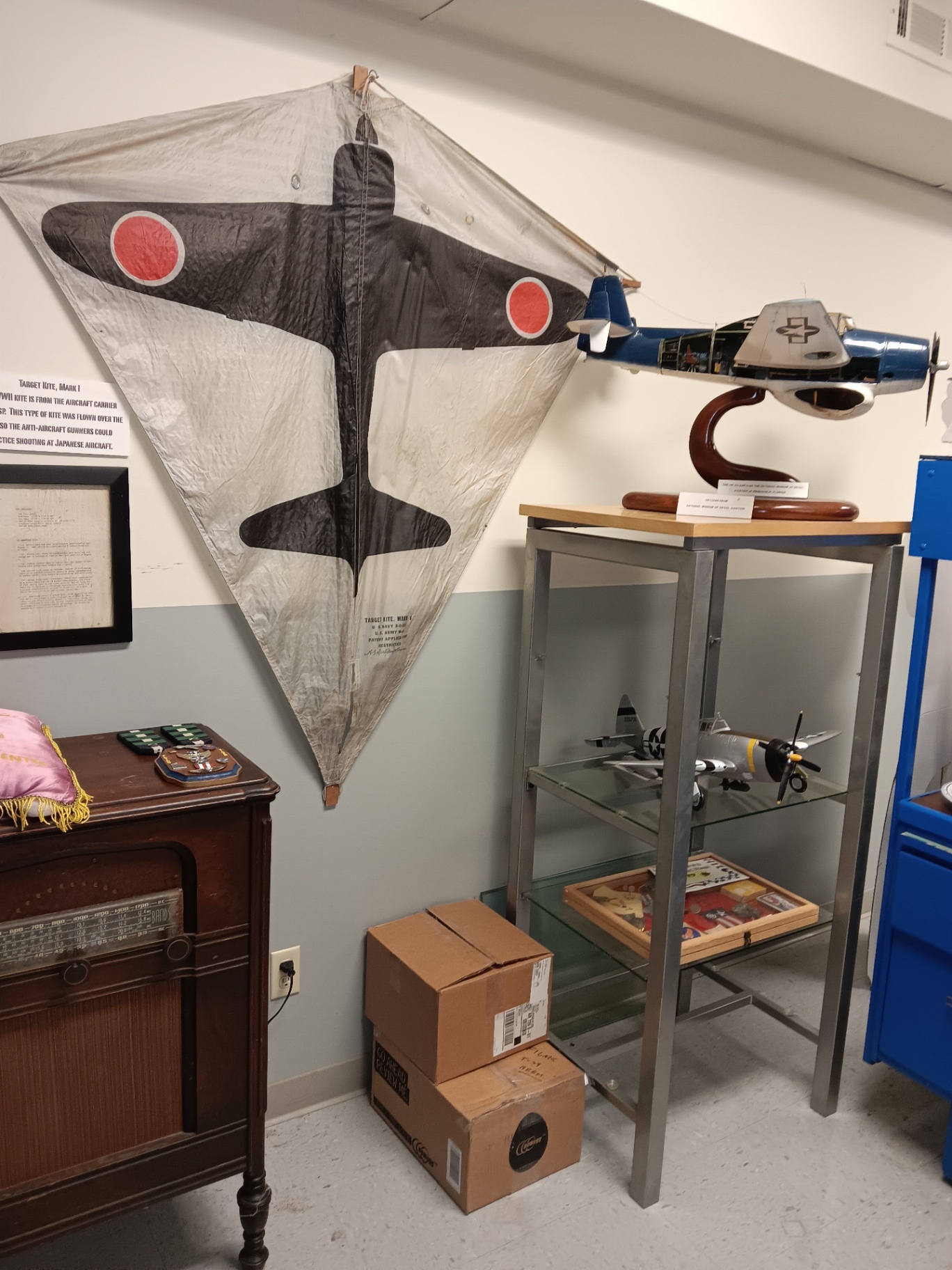 Target Kite, Mark I — flown off the carrier USS Wasp so anti-aircraft gunners could practice on a Japanese silhouette.
